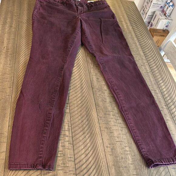 Cabernet 🍷 Colored Skinny Stretch Jeans 👖 by Jessica Simpson - Picture 15 of 17